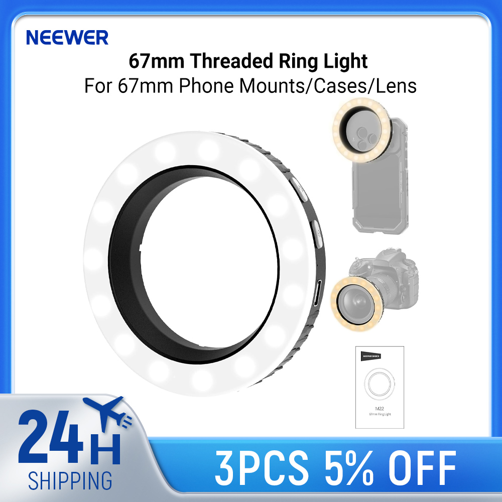 Led Flash Case - NEEWER Basics Anello Luminoso Filettato da
