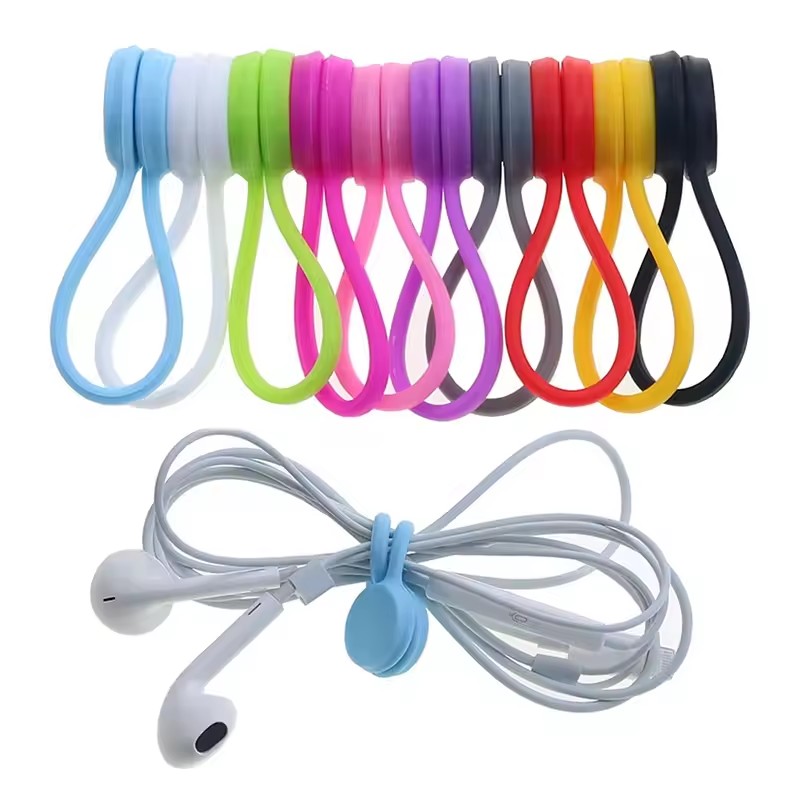 Cable Organizer Magnetic - Fascette Magnetiche in Silicone, Organizzatore di