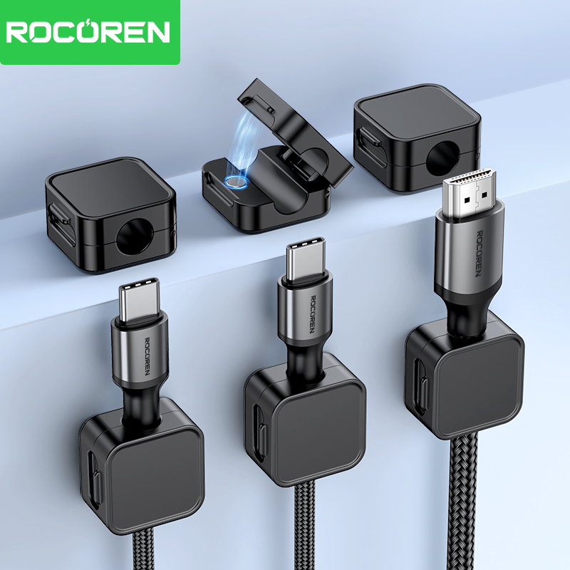 Cable Organizer Magnetic - Morsetto Magnetico per Cavi Rocoren, Morsetto