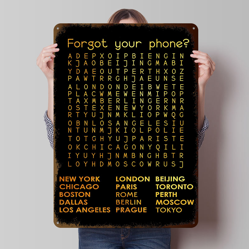 Phone Accessories Poster - Poster in Latta 'Forgot Your Phone',