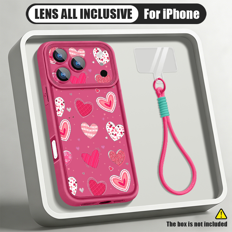 Custodia con Motivo a Cuori e  - Lanyard Phone Strap recensione e prezzo