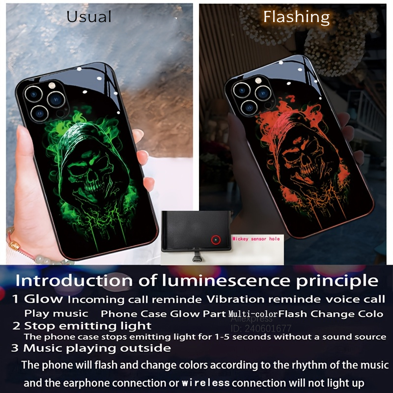 Custodia Flash con teschio di  - Led Flash Case recensione e prezzo